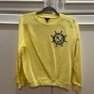 Yellow and blue anchor sweater